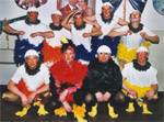 Unsere Männergarde bei "Narrisch Guat" Faschingsshow 2003